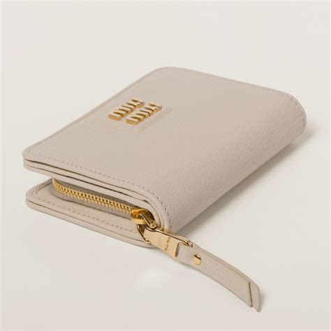 Raw White Small Madras Leather Wallet 